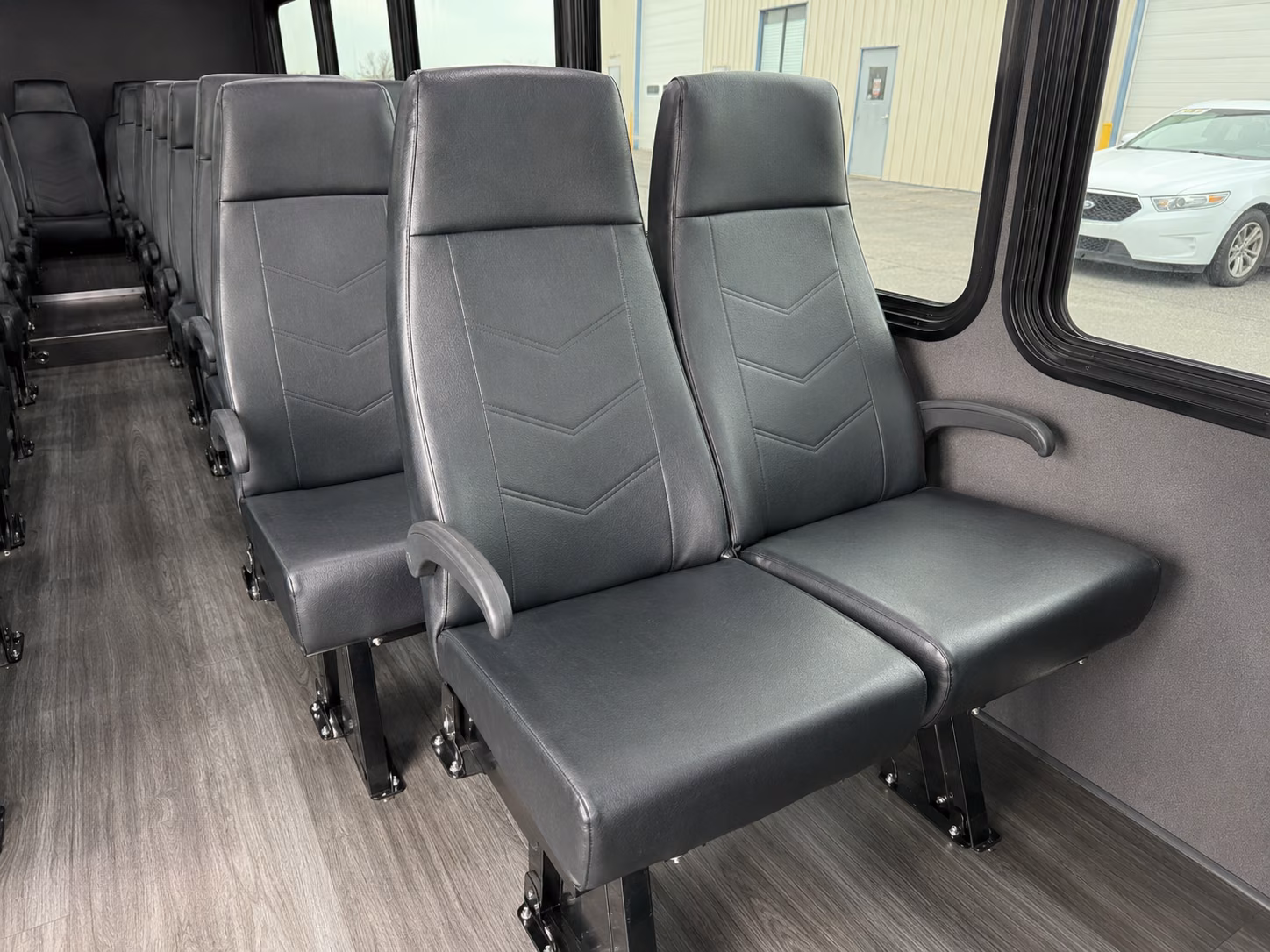 fayetteville 18 passenger minibus interior