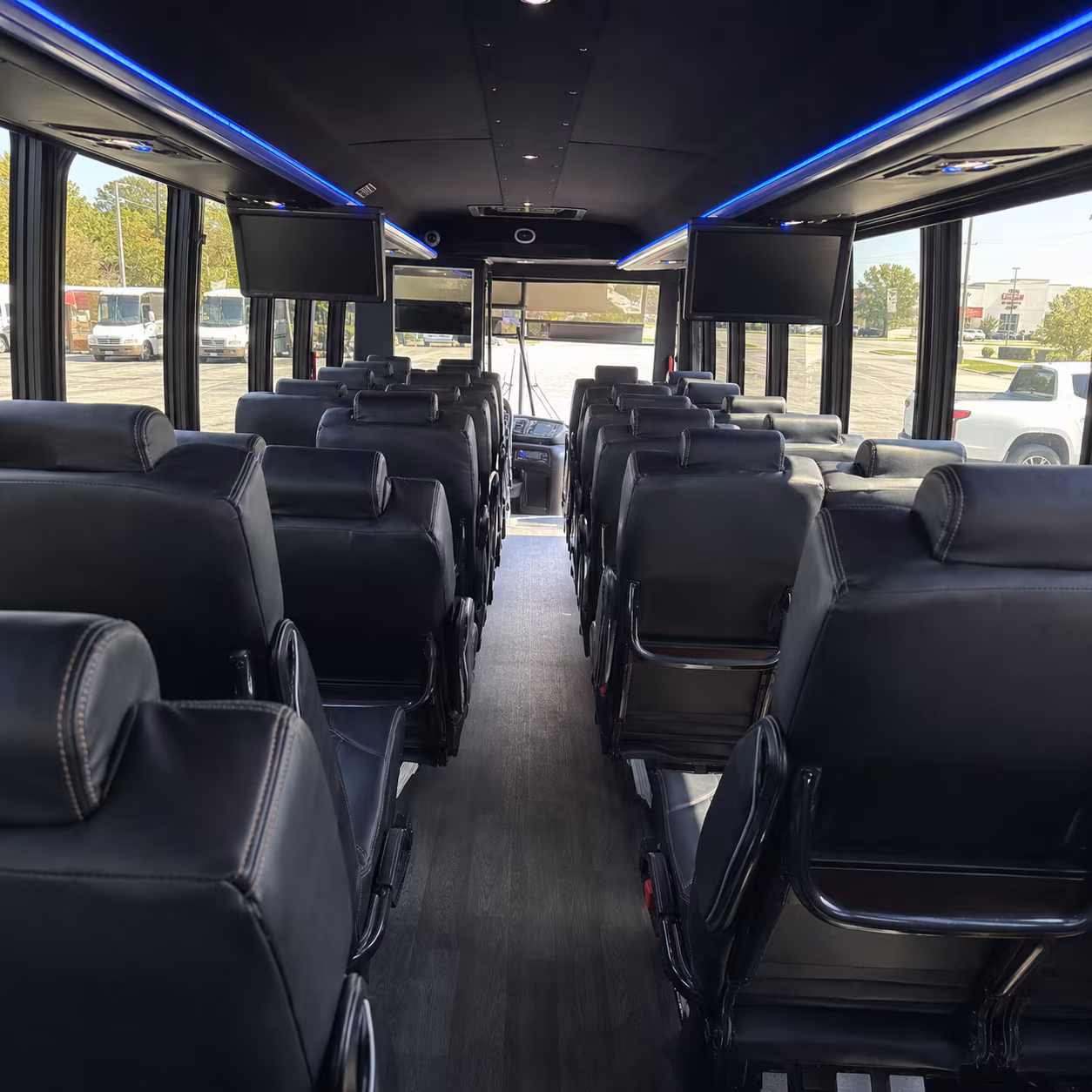 fayetteville 25 passenger minibus inside