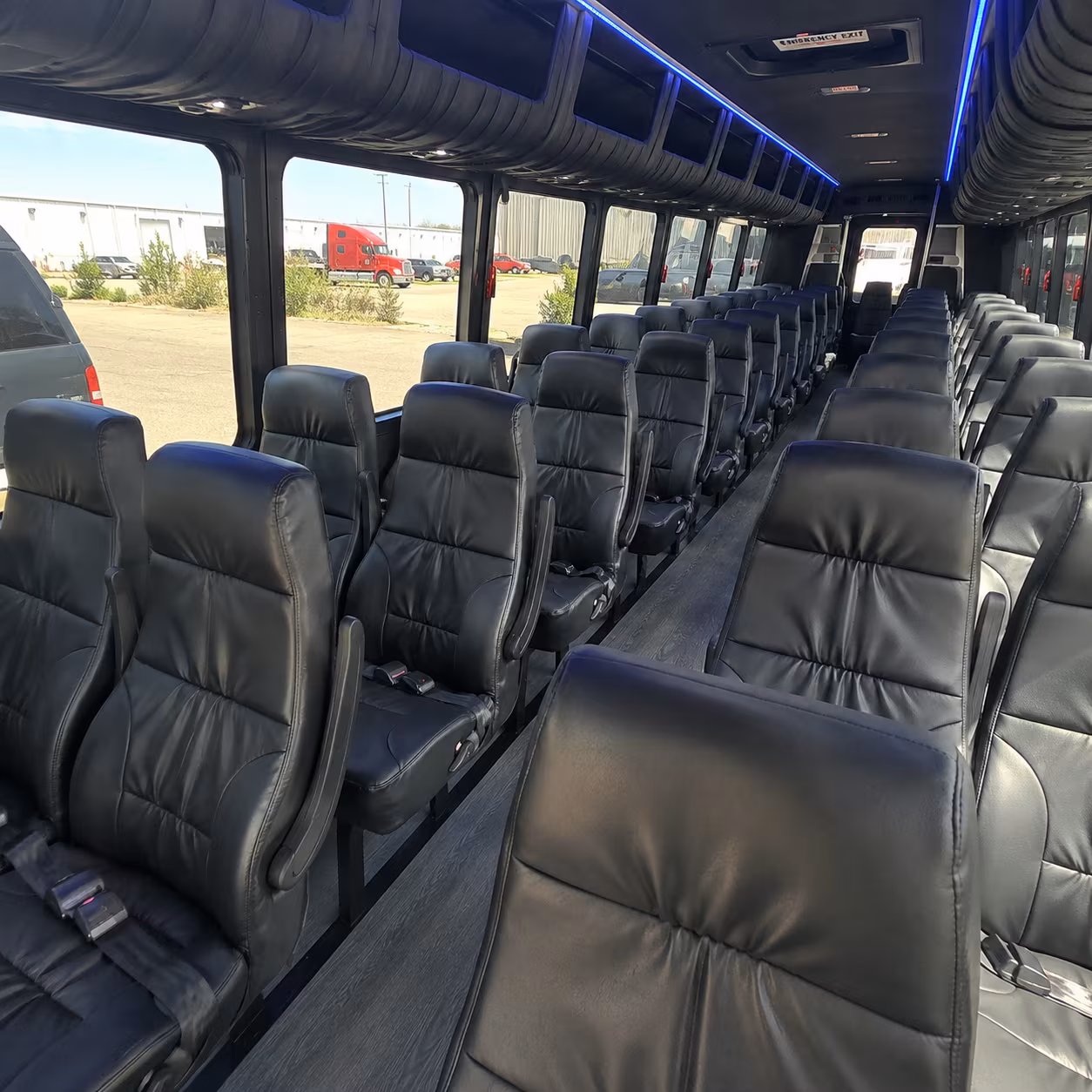 fayetteville 28 passenger minibus interior