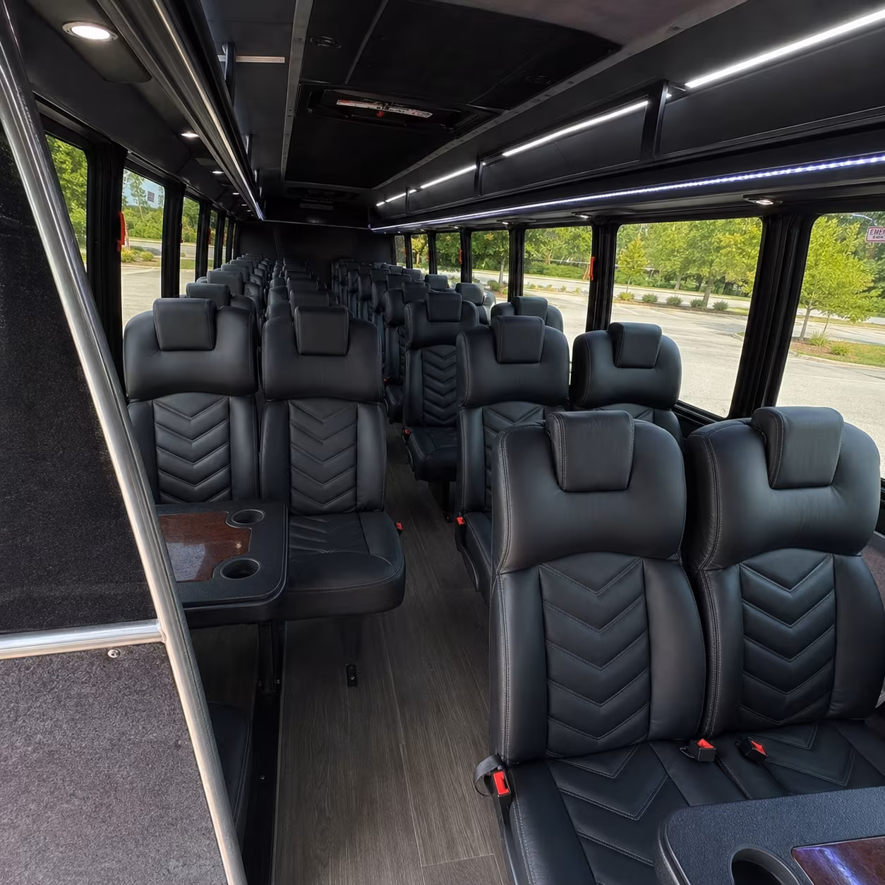 fayetteville 30 passenger minibus inside