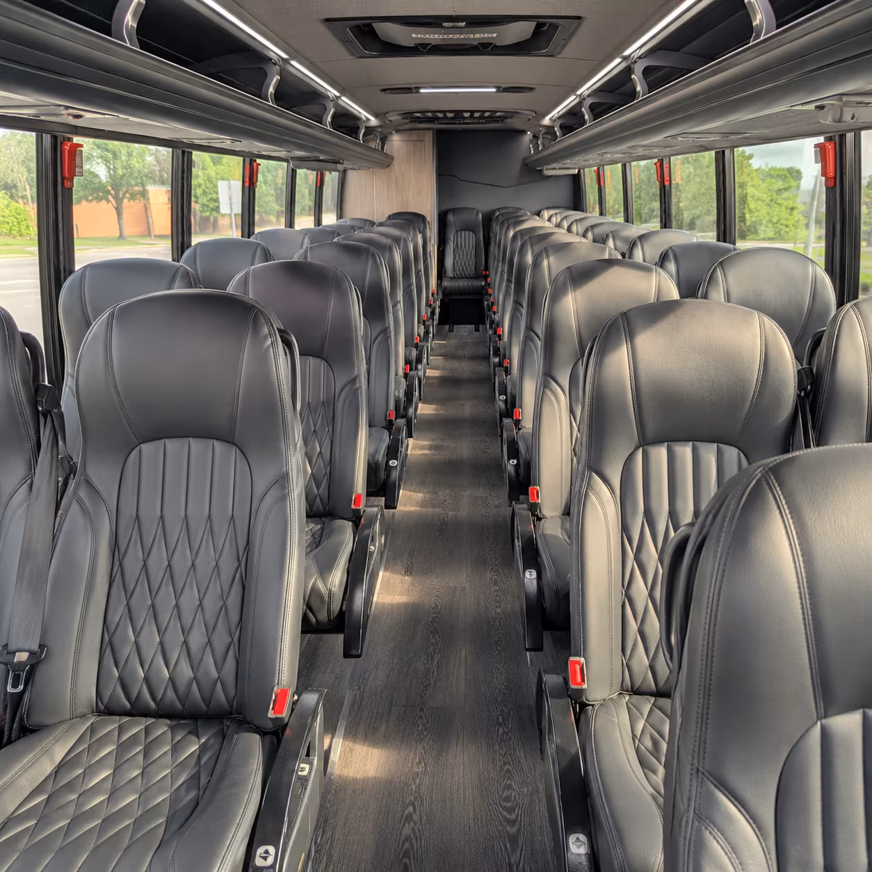 fayetteville 30 passenger minibus interior