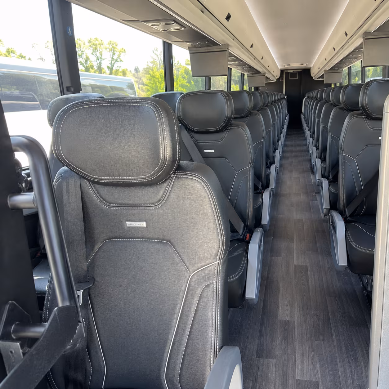 fayetteville 47 passenger charter bus interior