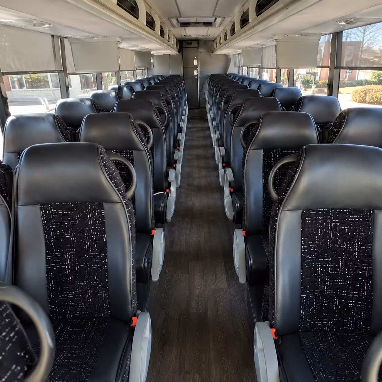 fayetteville 54 passenger charter bus inside