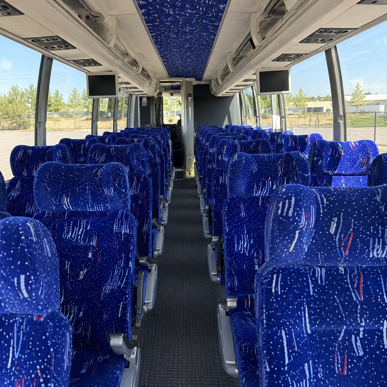 fayetteville 54 passenger charter bus interior