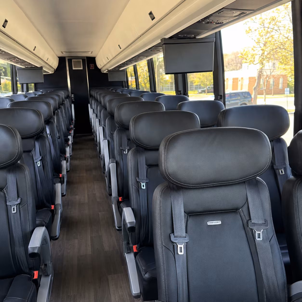 fayetteville charter bus interior