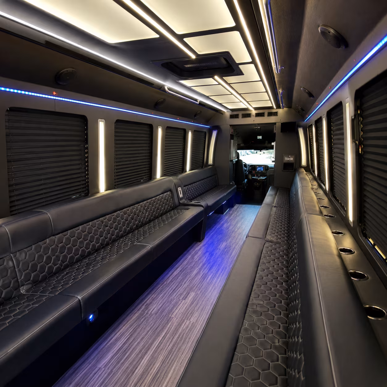 fayetteville party bus interior
