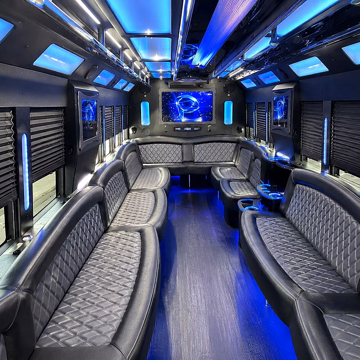 party bus rentals for fayetteville area proms that run on your schedule
